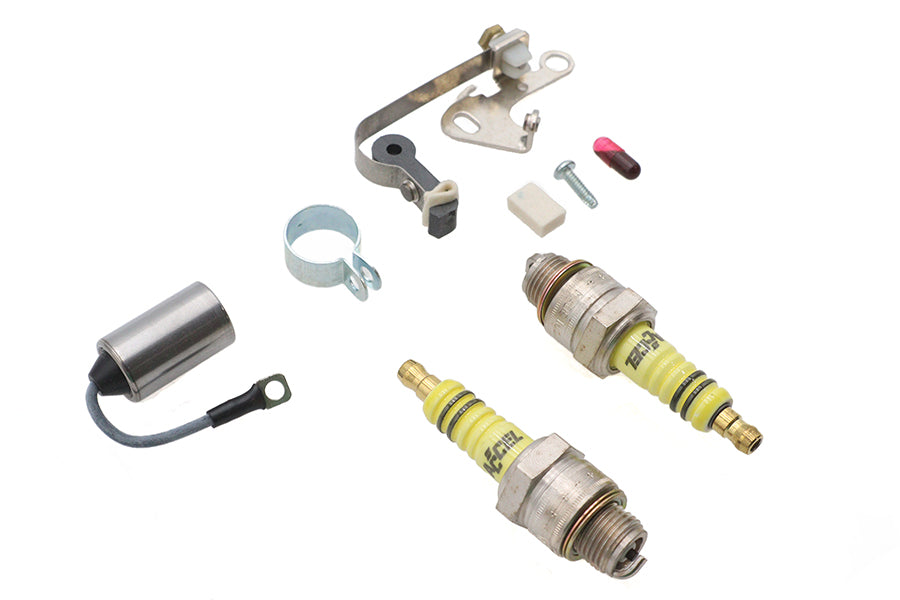 Volt Tech Ignition Tune Up Kit with Champion Spark Plugs for Harley Davidson XLCH (1958-1967)