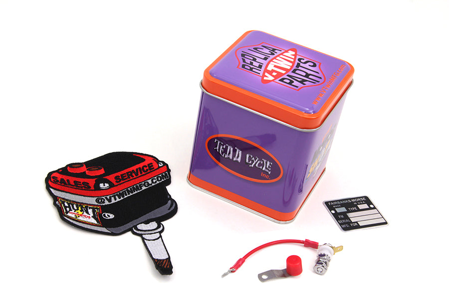 Volt Tech Magneto Red Button Kill Switch Kit for Harley Davidson XL (1957-1966)