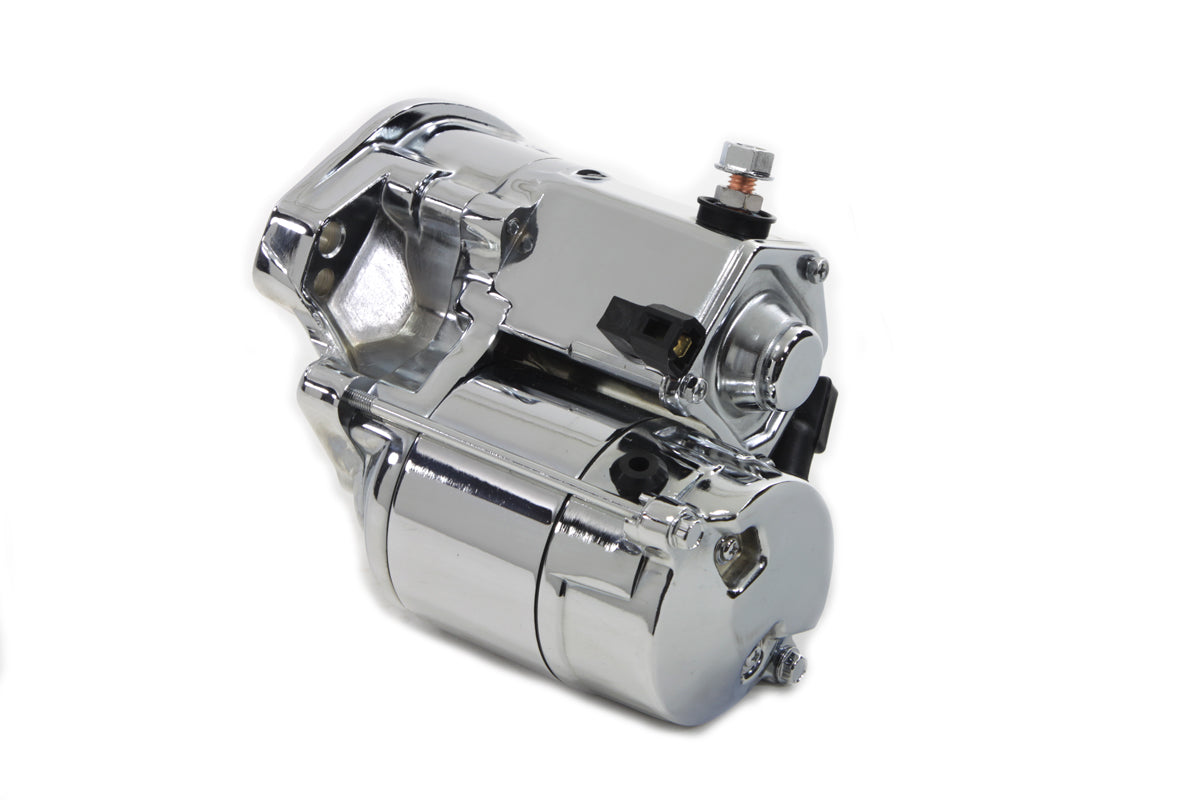 Volt Tech Starter Motor 1.4 kW Chrome for Harley Davidson FXST and FLST Models