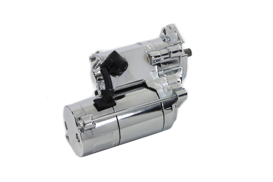 Volt Tech Starter Motor 1.8 kW Chrome for Harley Davidson FXST and FLST Models (Part Number PH125-HD07-C)