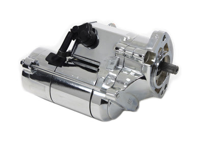 Volt Tech Starter Motor 1.8 kW Chrome for Harley Davidson FXST and FLST Models (Part Number PH125-HD07-C)