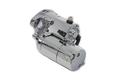 Volt Tech Starter Motor 1.8 kW Chrome for Harley Davidson FXST and FLST Models (Part Number PH125-HD07-C)