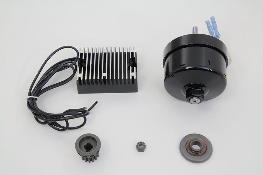 Volt Tech 32-1157 Complete Alternator Generator Conversion Kit for Harley Davidson U Models