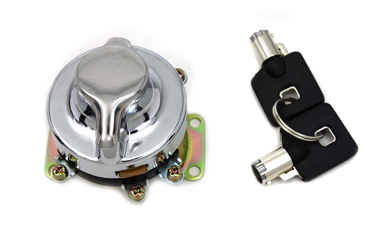 Volt Tech Fat Bob Ignition Key Switch for Harley Davidson FL (Part #72584D)