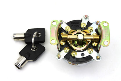 Volt Tech Fat Bob Ignition Key Switch for Harley Davidson FL (Part #72584D)