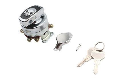 Volt Tech Fat Bob Ignition Switch with 6 Terminals for Harley Davidson FL (Part #21-0202AESK)