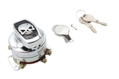 Volt Tech Fat Bob Ignition Switch with 6 Terminals for Harley Davidson FL (Part #21-0202AESK)