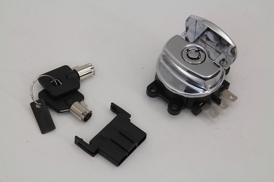Volt Tech 21-0209ASK Electronic Ignition Switch with Skull Cap Style - Fits Harley Davidson FXDWG and FXST Models