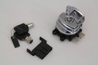 Volt Tech 21-0209ASK Electronic Ignition Switch with Skull Cap Style - Fits Harley Davidson FXDWG and FXST Models