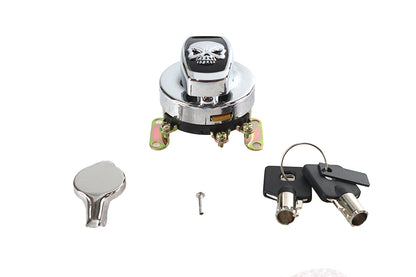 Volt Tech Fat Bob Ignition Key Switch for Harley Davidson FL (Part No. 21-0202PASK)