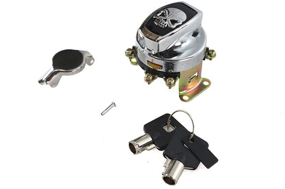 Volt Tech Fat Bob Ignition Key Switch for Harley Davidson FL (Part No. 21-0202PASK)
