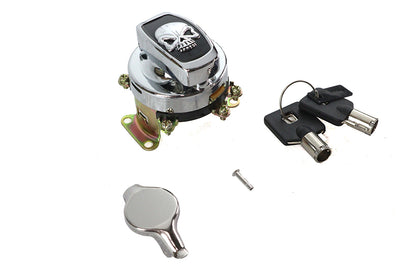 Volt Tech Fat Bob Ignition Key Switch for Harley Davidson FL (Part No. 21-0202PASK)