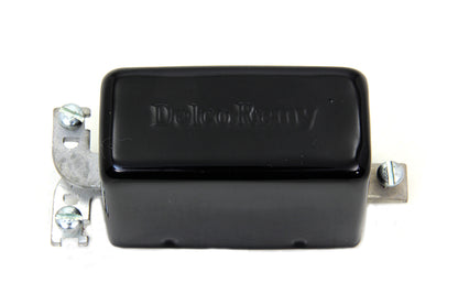 Volt Tech Black Replica Delco Remy 3-Brush Generator Relay for Harley Davidson EL & FL Models