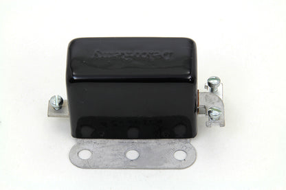 Volt Tech Black Replica Delco Remy 3-Brush Generator Relay for Harley Davidson EL & FL Models