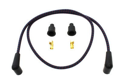 Volt Tech Universal Braided Wire Kit 7mm - 40 Inch Blue and Pink Spark Plug Wire Set