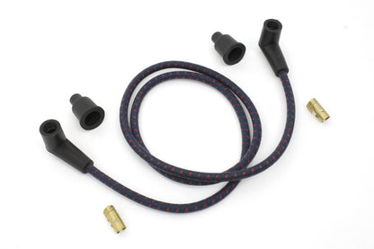 Volt Tech Universal Braided Wire Kit 7mm - 40 Inch Blue and Pink Spark Plug Wire Set