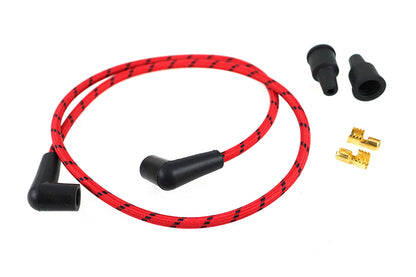Volt Tech Universal Braided Wire Kit 7mm - 37 inch Spark Plug Wire Set with Boots and Terminals