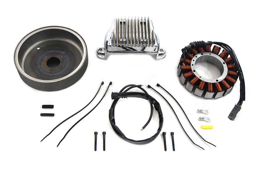 Volt Tech Alternator Charging System Kit 50 Amp for Harley Davidson FLT (2009-2010)