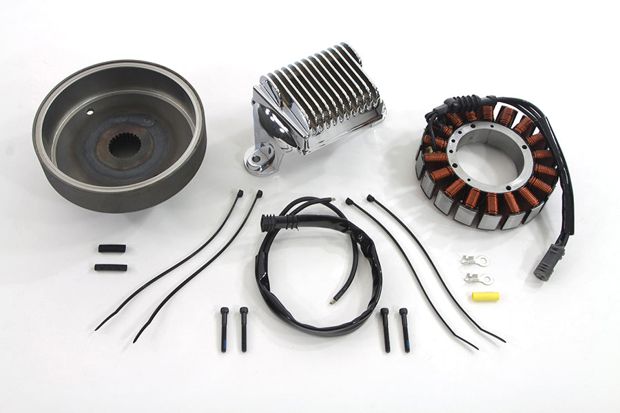 Volt Tech Alternator Charging System Kit 50 Amp for Harley Davidson FLT (2009-2010)