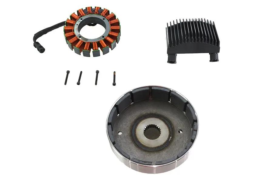 Volt Tech Alternator Charging System Kit 50 Amp for Harley Davidson FXD (Part CE-85T) by Volt Tech