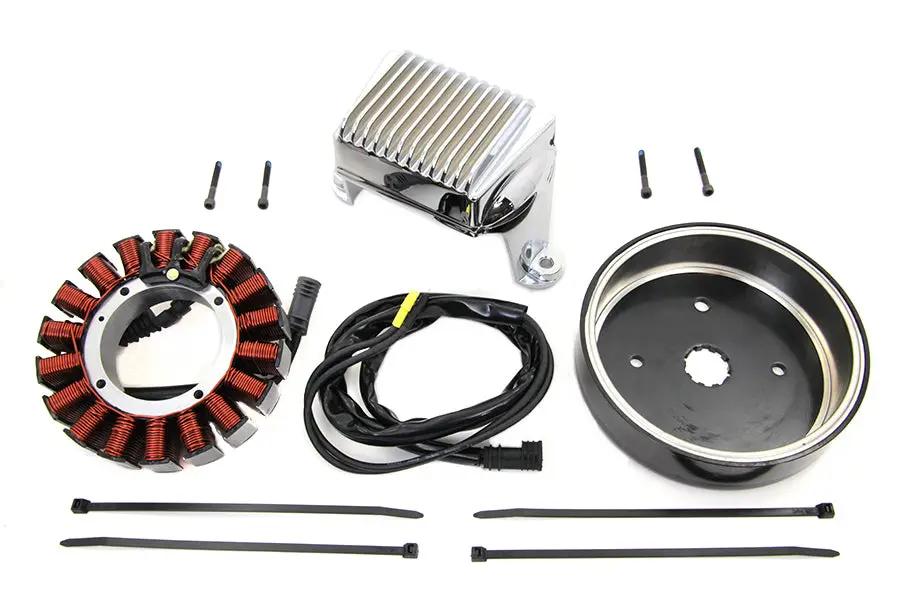 Volt Tech Alternator Charging System Kit 50 Amp for Harley Davidson FLT and FLHT (Part 32-1281) by Volt Tech