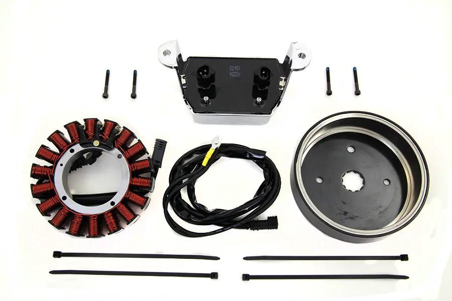 Volt Tech Alternator Charging System Kit 50 Amp for Harley Davidson FLT and FLHT (Part 32-1281) by Volt Tech