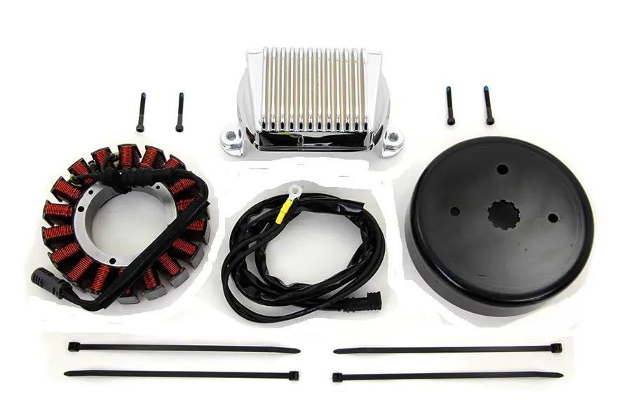 Volt Tech Alternator Charging System Kit 50 Amp for Harley Davidson FLT and FLHT (Part 32-1281) by Volt Tech