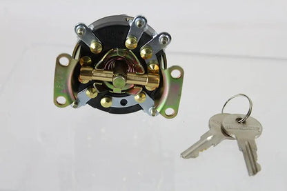 Volt Tech Black Ignition Switch with 5 Terminals for Harley Davidson EL 1936-1945 by Volt Tech