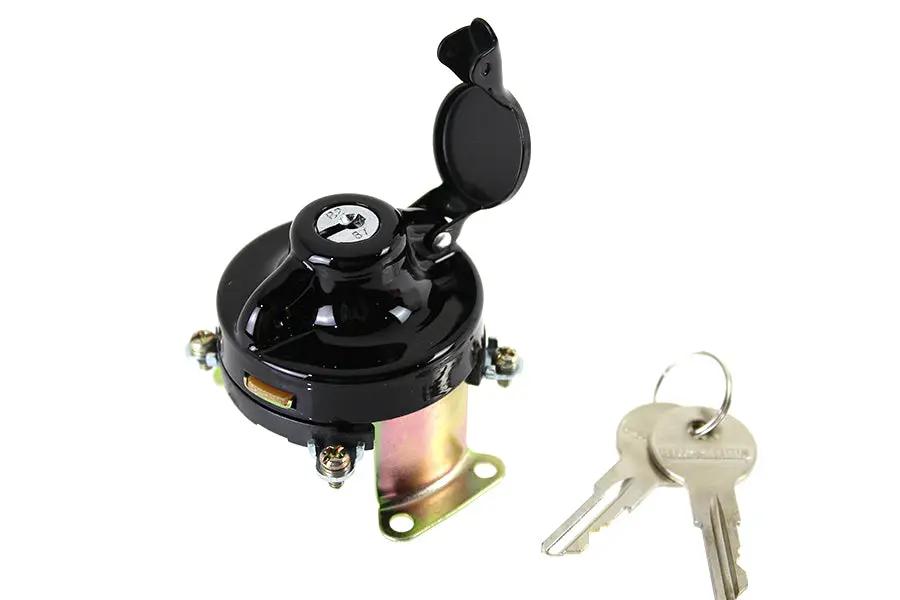 Volt Tech Black Ignition Switch with 5 Terminals for Harley Davidson EL 1936-1945 by Volt Tech