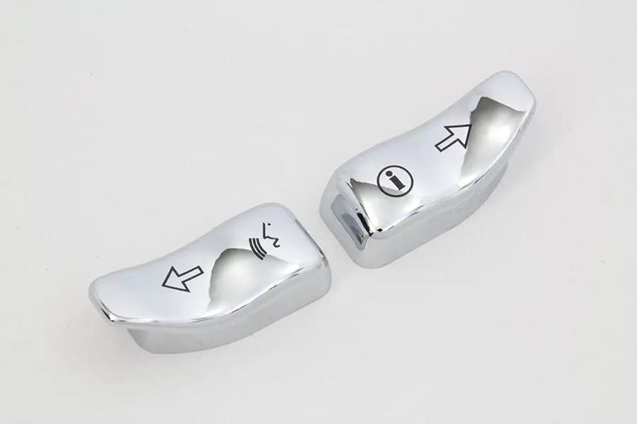 Volt Tech Chrome Turn Signal Extension Cap Set for Harley Davidson FLHTCU by Volt Tech