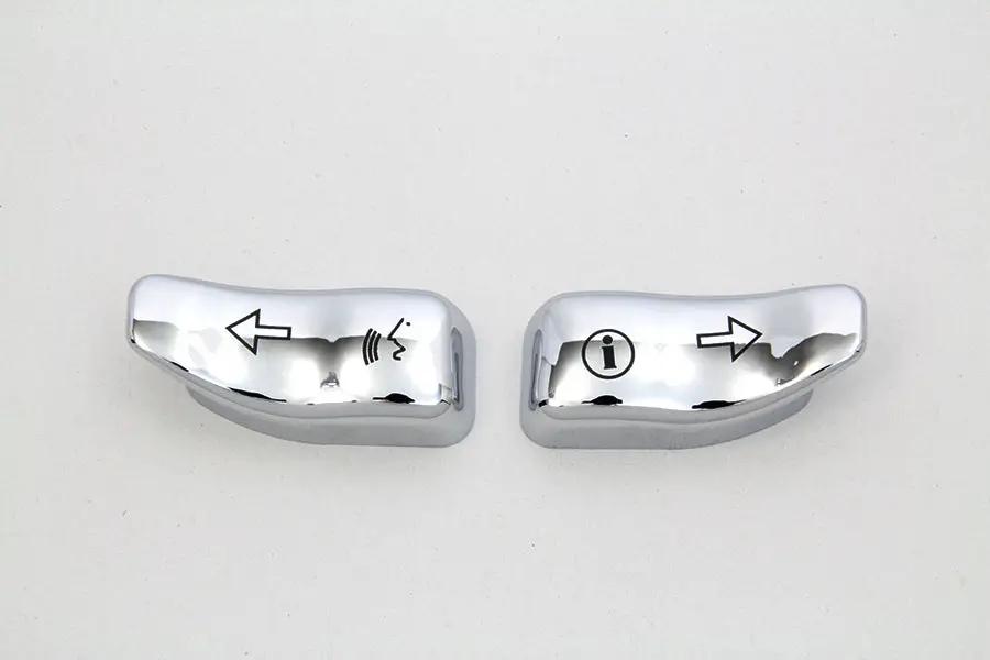 Volt Tech Chrome Turn Signal Extension Cap Set for Harley Davidson FLHTCU by Volt Tech
