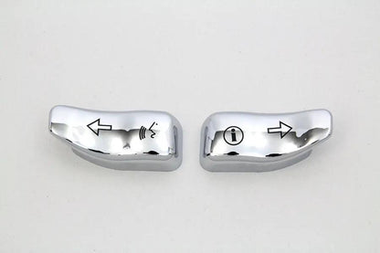 Volt Tech Chrome Turn Signal Extension Cap Set for Harley Davidson FLHTCU by Volt Tech