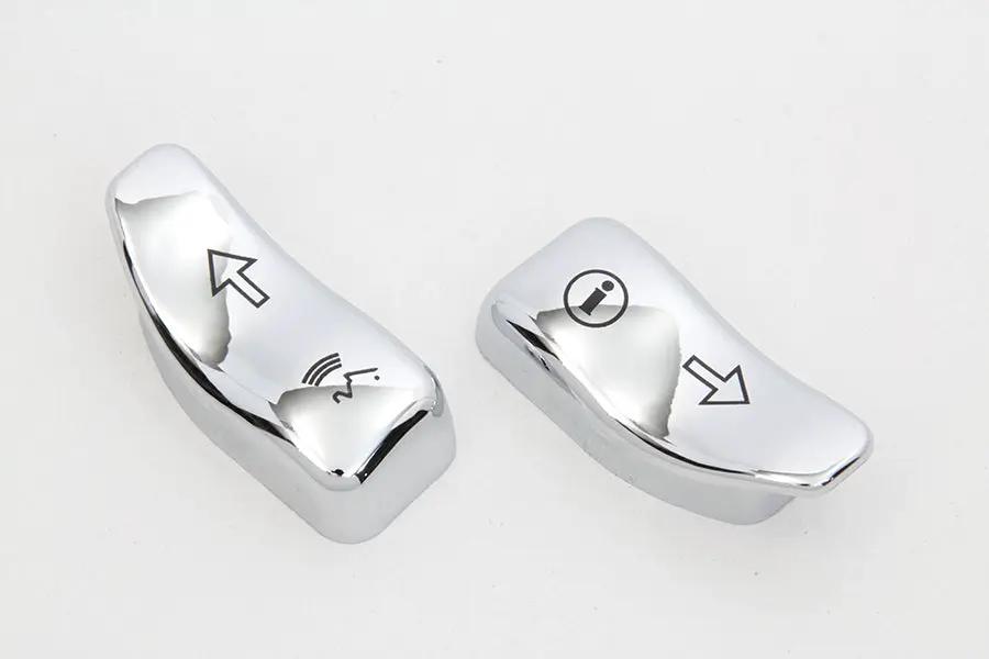 Volt Tech Chrome Turn Signal Extension Cap Set for Harley Davidson FLHTCU by Volt Tech