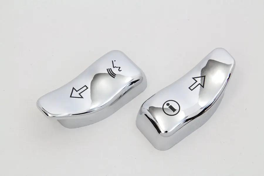 Volt Tech Chrome Turn Signal Extension Cap Set for Harley Davidson FLHTCU by Volt Tech