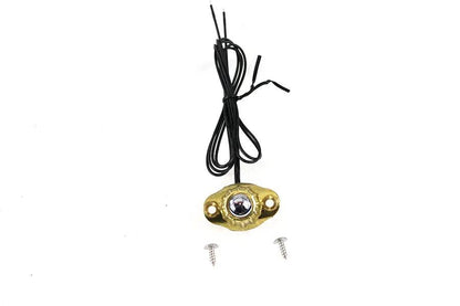 Volt Tech Old School Single Switch Kit with Brass Finish and Stainless Steel Push Button - Part 63627A by Volt Tech