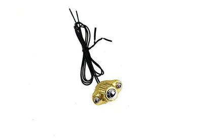 Volt Tech Old School Single Switch Kit with Brass Finish and Stainless Steel Push Button - Part 63627A by Volt Tech