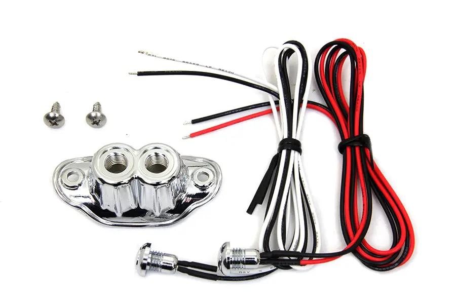 Volt Tech Old School Dual Switch Kit Chrome (Part #63628) by Volt Tech