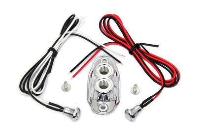 Volt Tech Old School Dual Switch Kit Chrome (Part #63628) by Volt Tech