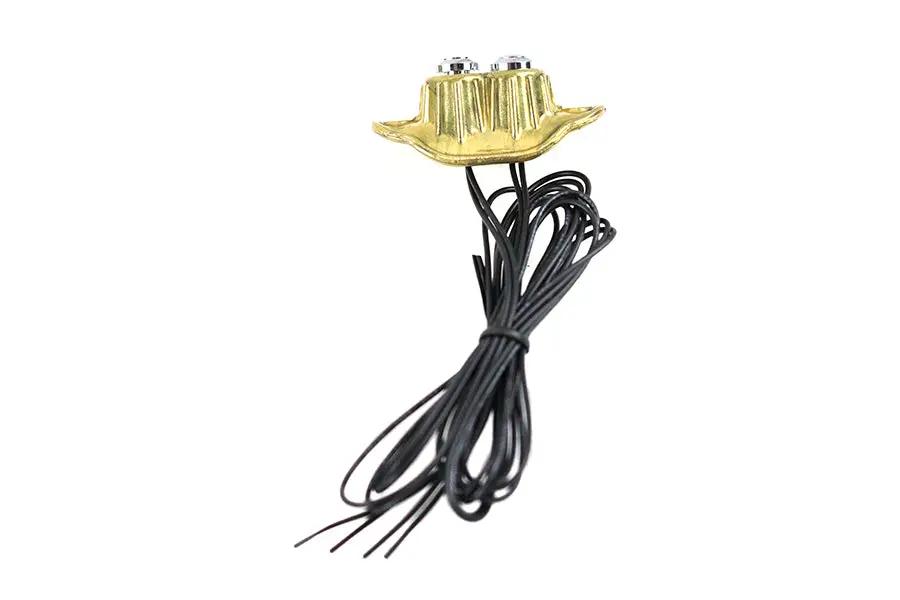 Volt Tech Old School Dual Switch Kit with Brass Finish – 2 Stainless Steel All-Weather Mini Switches, Wiring, and Mounting Hardware by Volt Tech