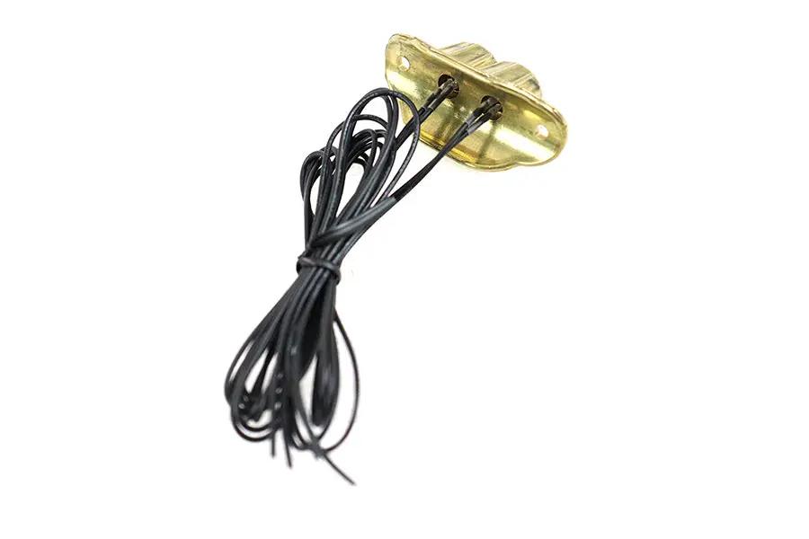 Volt Tech Old School Dual Switch Kit with Brass Finish – 2 Stainless Steel All-Weather Mini Switches, Wiring, and Mounting Hardware by Volt Tech
