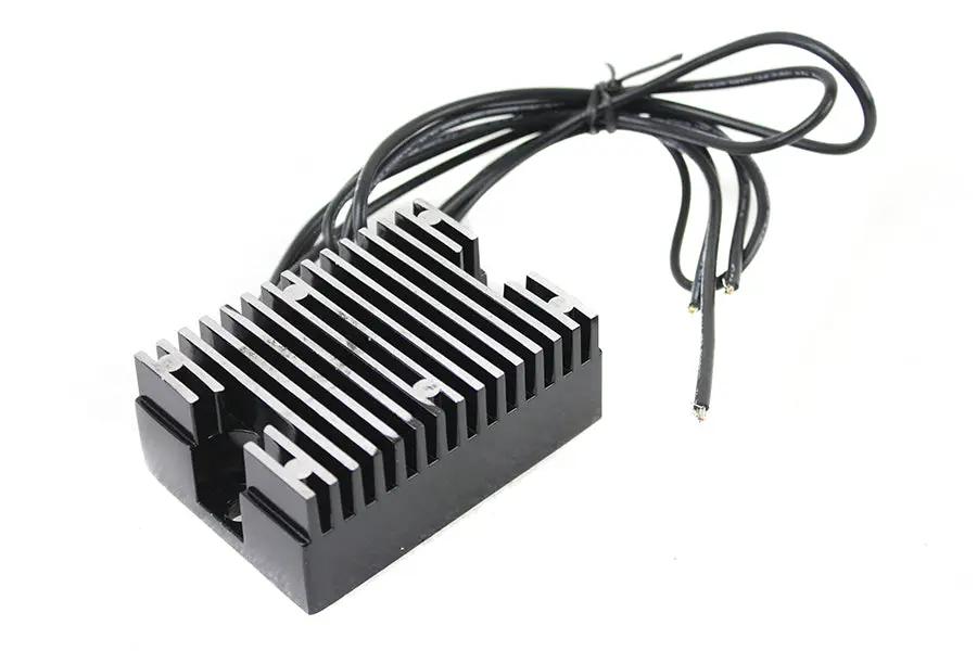 Volt Tech 12 Volt Electronic Regulator Black for Harley Davidson EL Models by Volt Tech