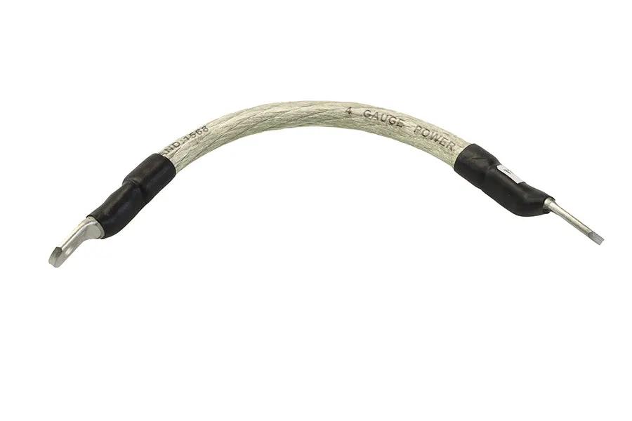 All Balls Racing 78-108 Clear 8 Inch Flexible Battery Cable - Oil and Gas Resistant, Ultra-Flexible Translucent Jacket by All Balls Racing