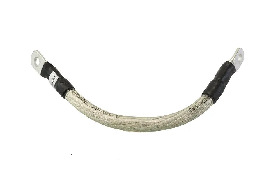 All Balls Racing 78-108 Clear 8 Inch Flexible Battery Cable - Oil and Gas Resistant, Ultra-Flexible Translucent Jacket by All Balls Racing