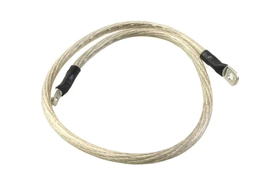 All Balls Racing Clear 33-Inch Flexible Battery Cable - Oil and Gas Resistant, Ultra-Flexible Translucent Jacket by All Balls Racing