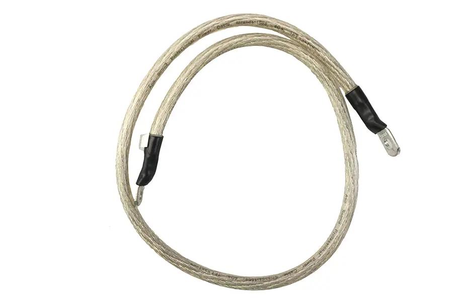 All Balls Racing Clear 33-Inch Flexible Battery Cable - Oil and Gas Resistant, Ultra-Flexible Translucent Jacket by All Balls Racing