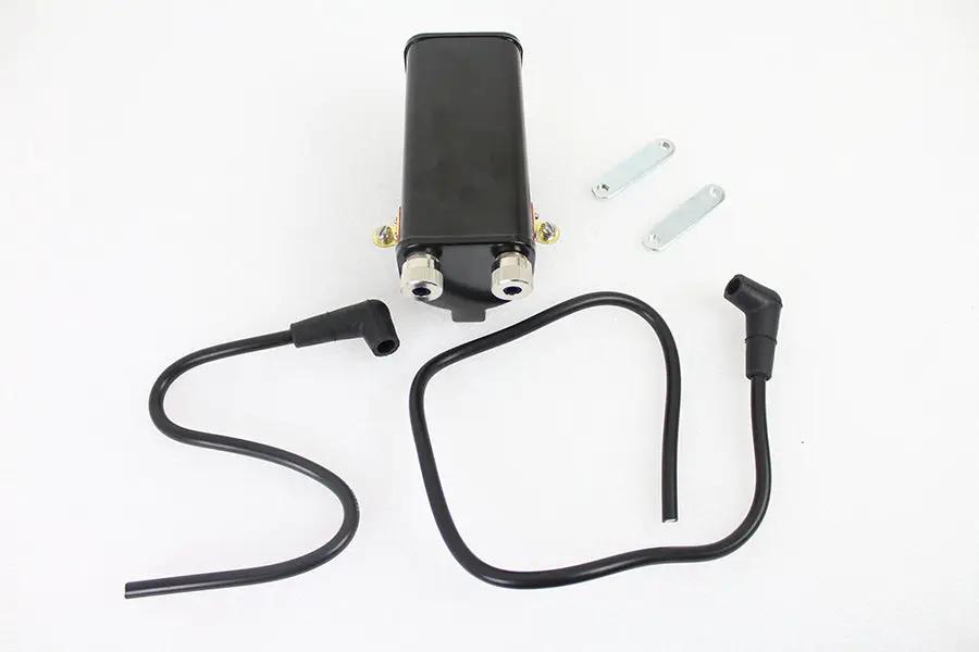V-Twin Replica Black 6 Volt Coil 1.5 Ohms for Harley Davidson EL Models by V-Twin