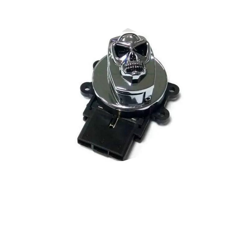 Volt Tech Chrome Ignition Switch with Chrome Skull for Harley Davidson FXST by Volt Tech