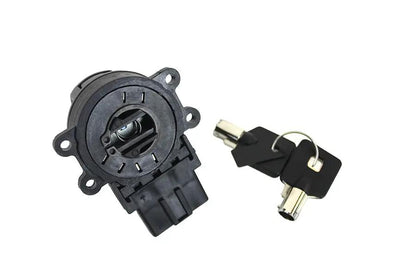 Volt Tech Black Ignition Switch with Chrome Skull for Harley Davidson FXST by Volt Tech