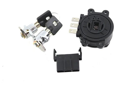 Volt Tech Side Hinge Ignition Switch and Saddlebag Lock Kit for Harley Davidson FLHR (Black Finish) by Volt Tech