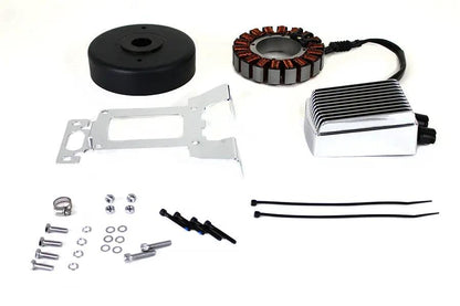 Volt Tech Alternator Charging System Kit 54 Amp Chrome for Harley Davidson FLT and FLHX Models by Volt Tech